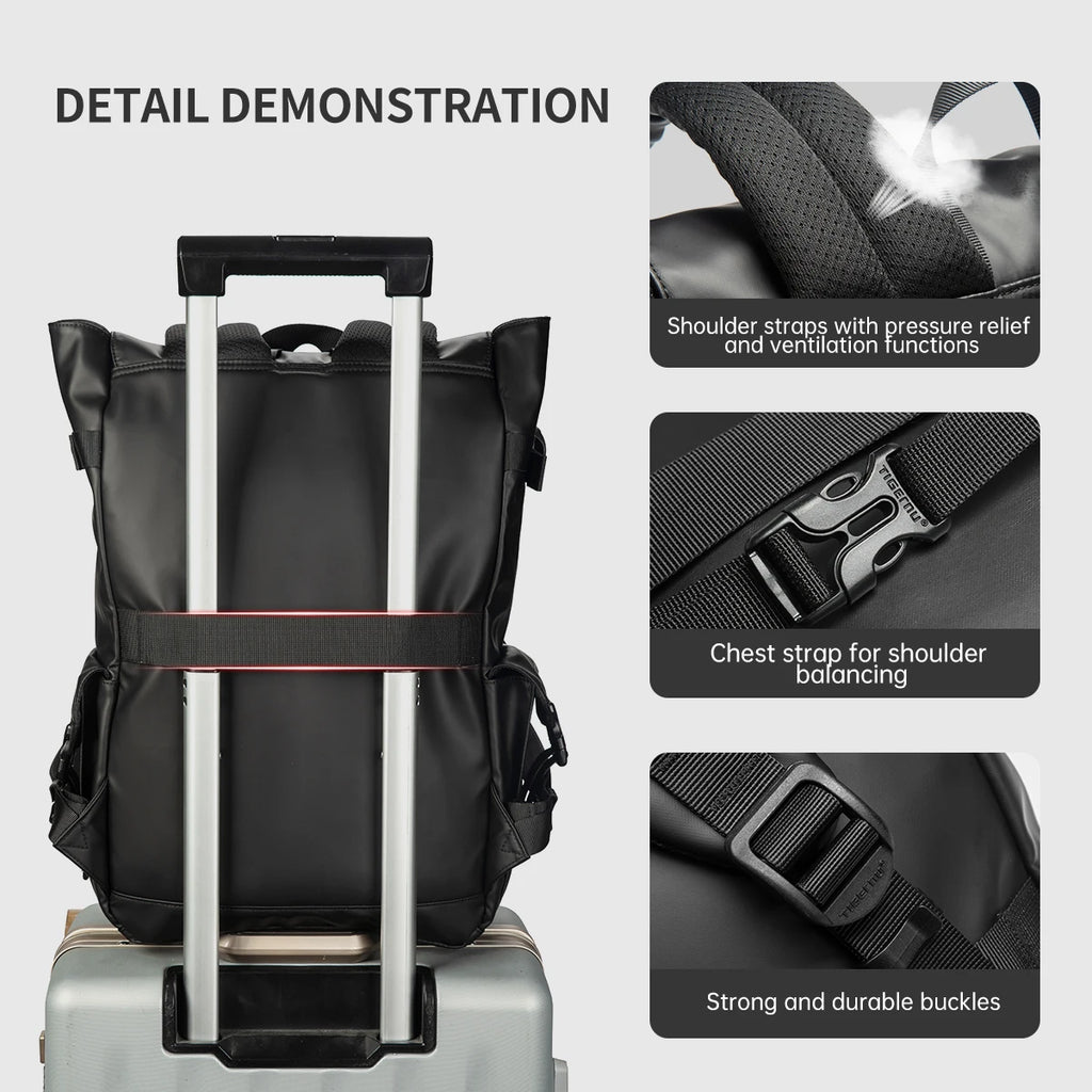Tigernu Waterproof Laptop Backpack 15.6" | Anti-Theft Men's Commuter Bag