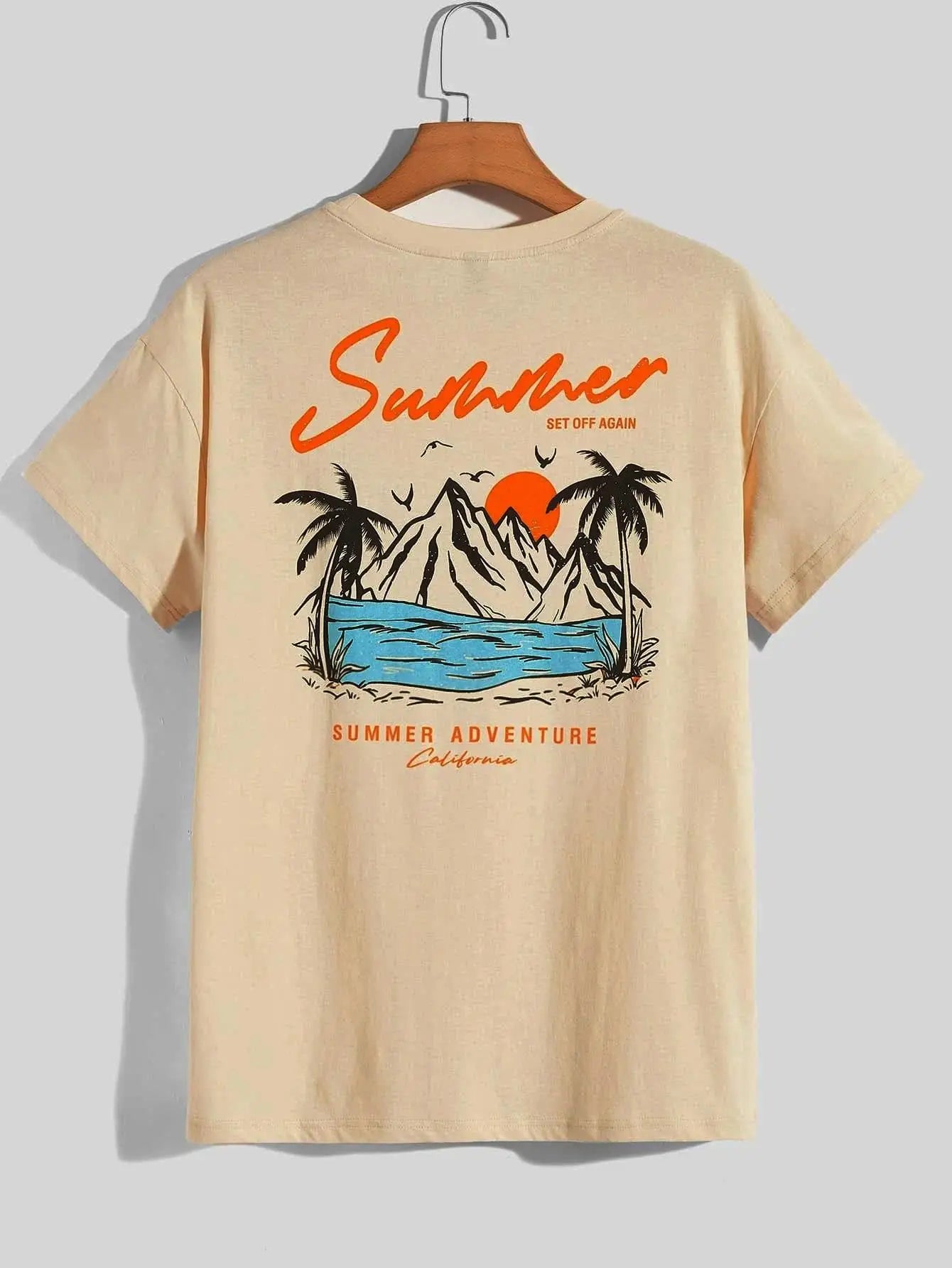 Men's California Adventure Graphic T-Shirt | Oversized Cotton Tee