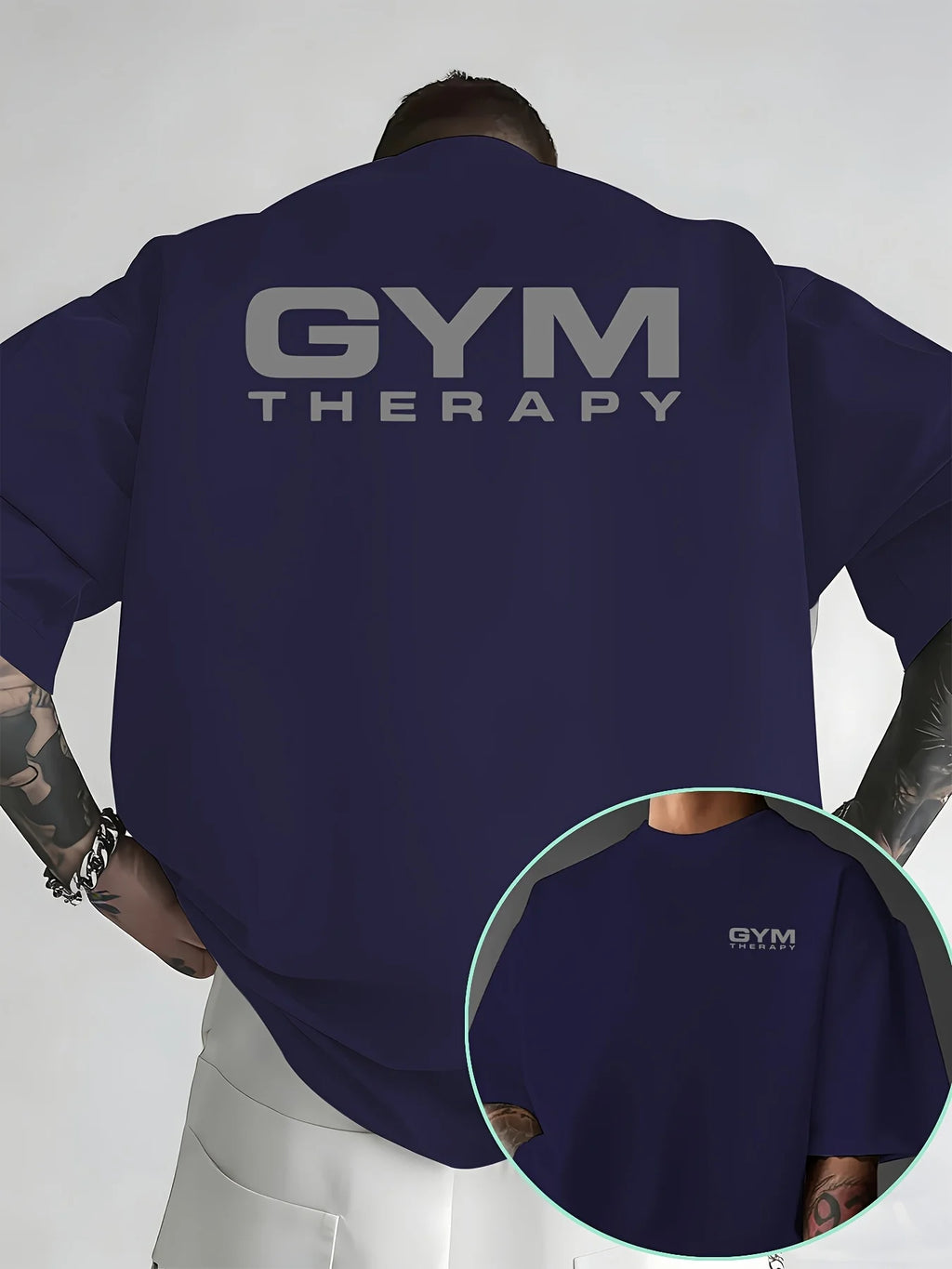 Gym Therapy Minimalist Print T-Shirt | 100% Cotton Men's Tee