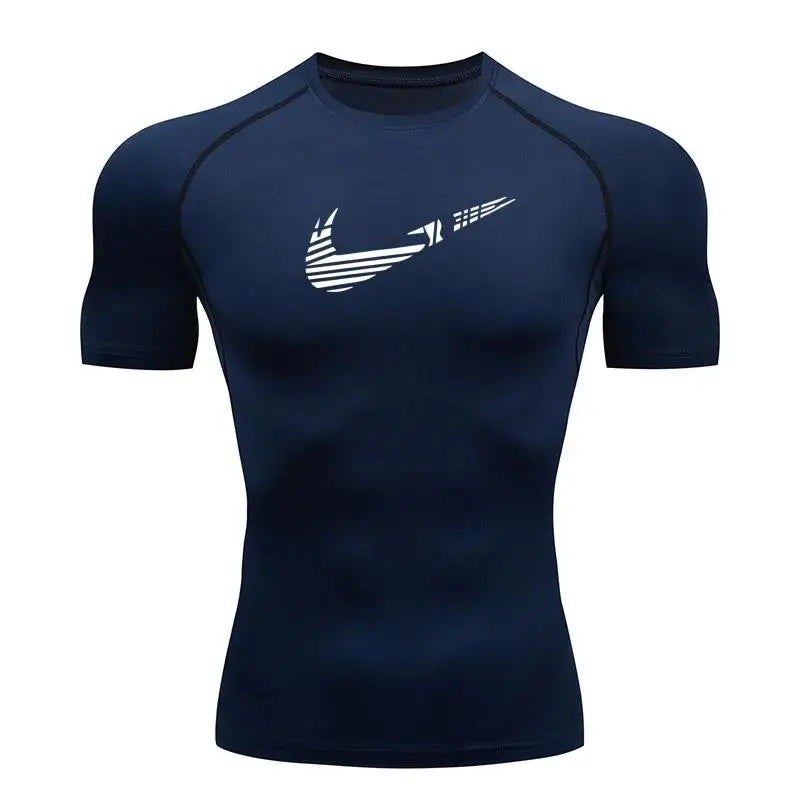 Men's Quick-Dry Compression Shirt – Rash Guard for Gym, Running & Water Sports