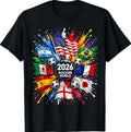 USA Flag Soccer Fan T-Shirt – FIFA World Cup 2026