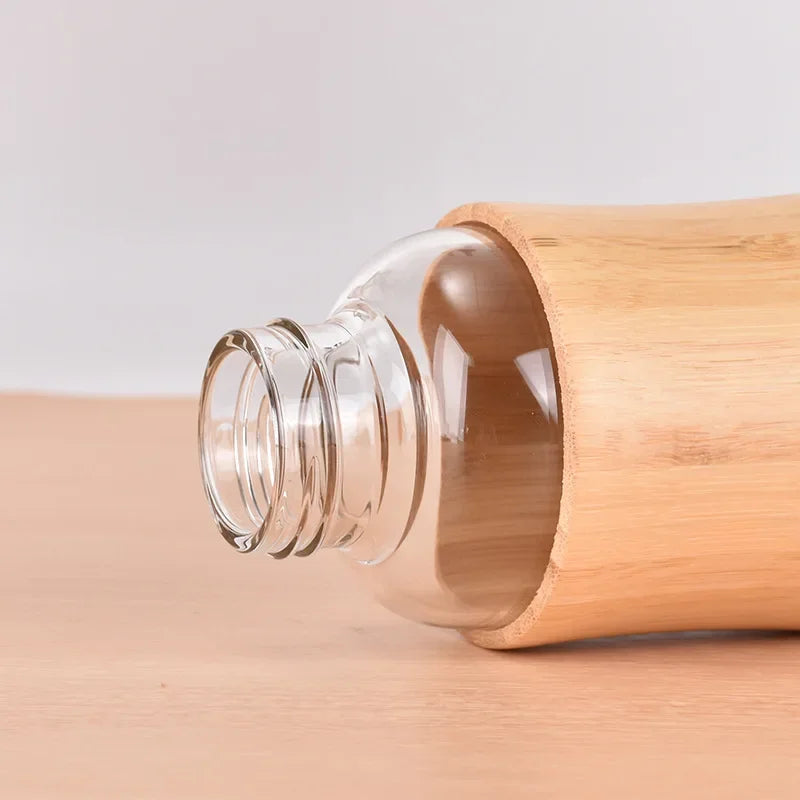 500ml Borosilicate Glass Water Bottle with Bamboo Sleeve | BPA-Free & Eco-Friendly