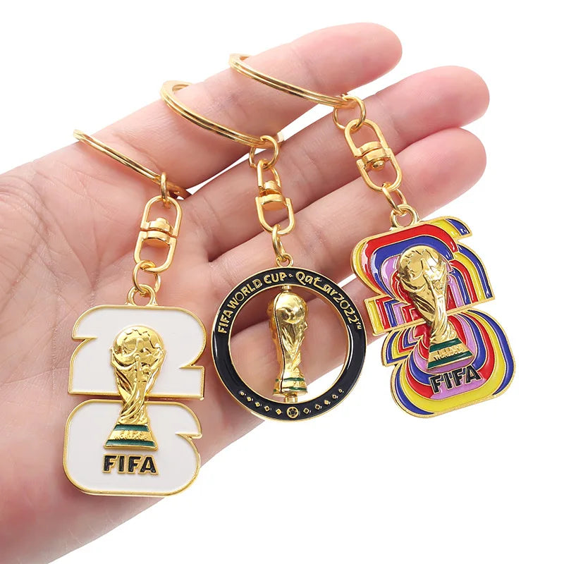 2026 FIFA World Cup Enamel Metal Keychain – UV Print Soccer Fan Souvenir