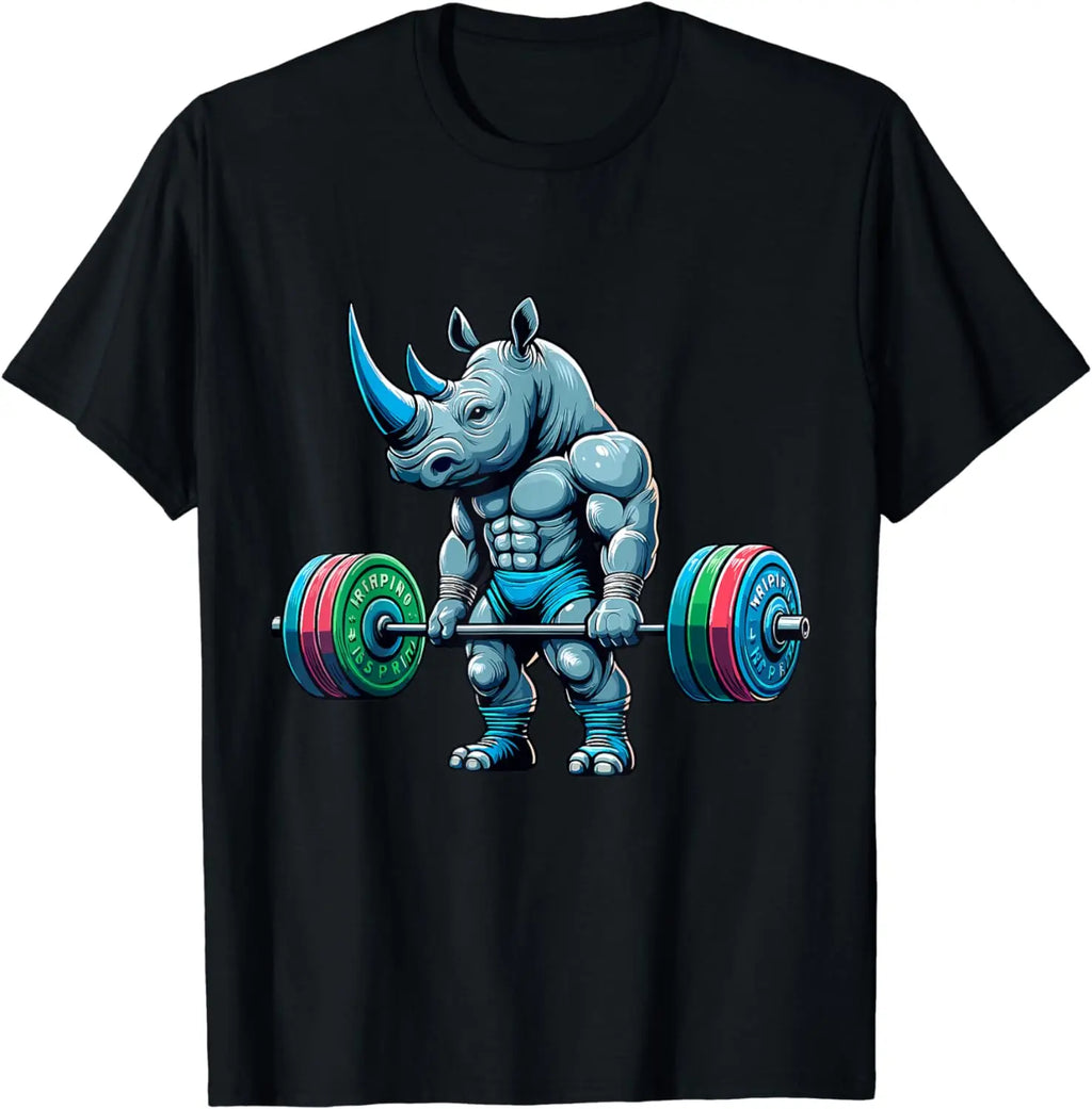 Rhino Gym Graphic T-Shirt – Men's Streetwear Fitness Tee