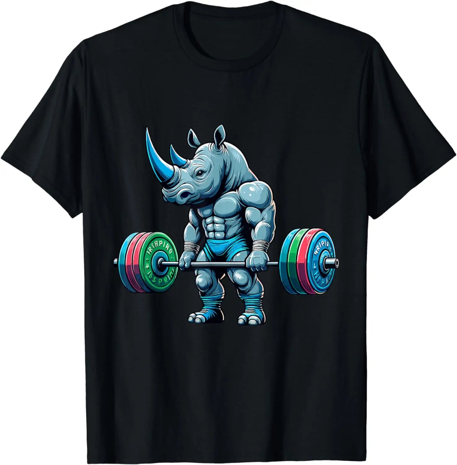 Rhino Gym Graphic T-Shirt – Men's Streetwear Fitness Tee