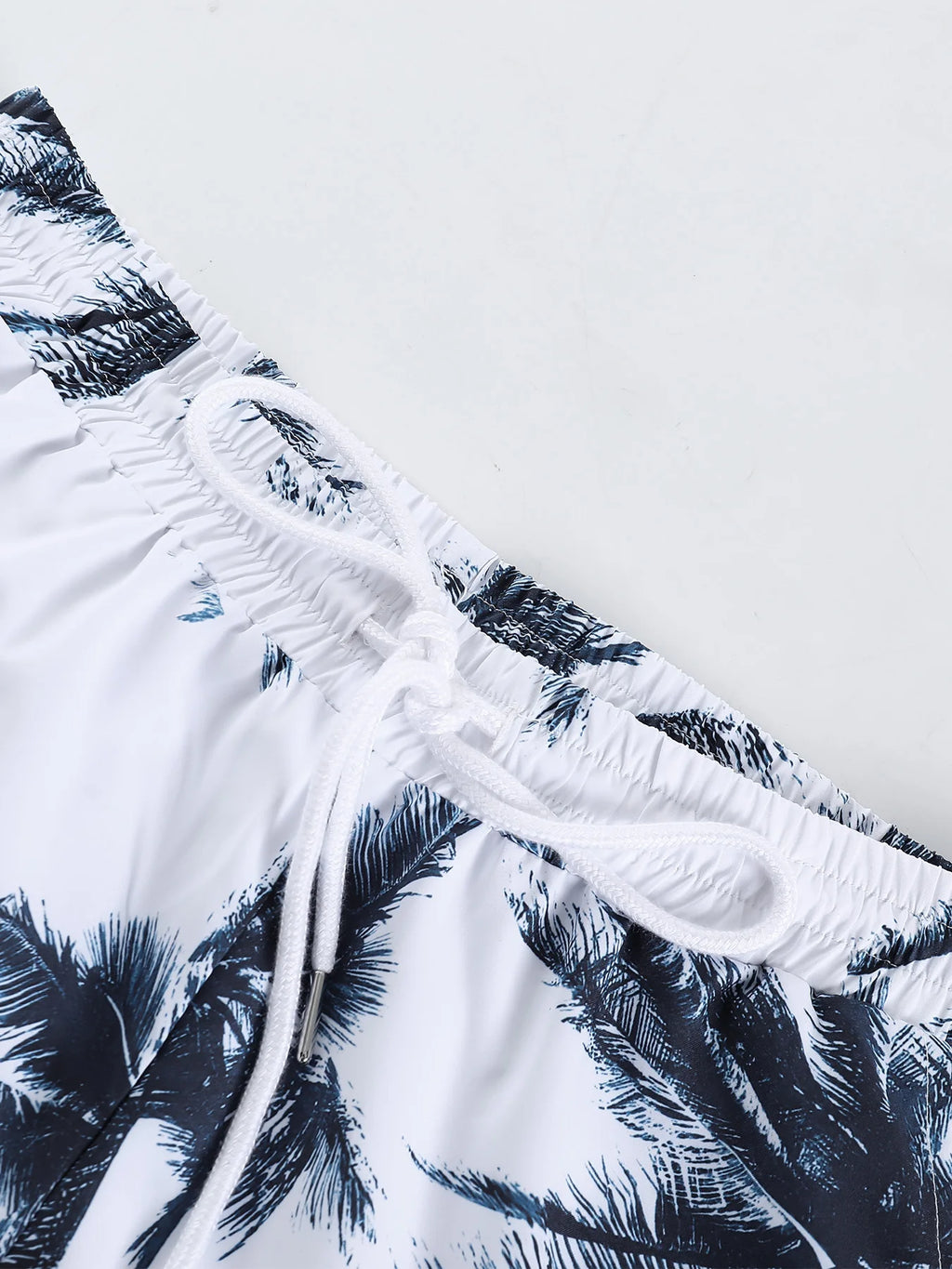 Men's Tropical Palm Print Beach Set – Shirt & Matching Shorts