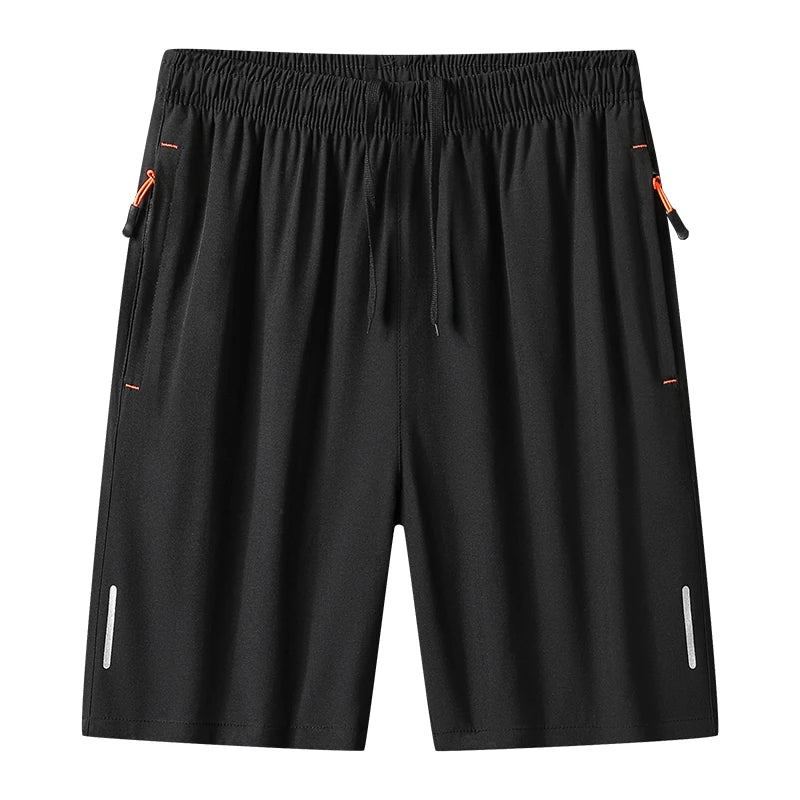 Men's Athletic Running Shorts – Quick Dry, Drawstring & Zip Pockets