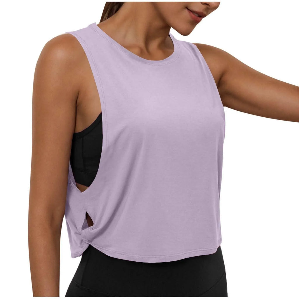 Women's Sleeveless Yoga Tank Top – Breathable Athletic Vest