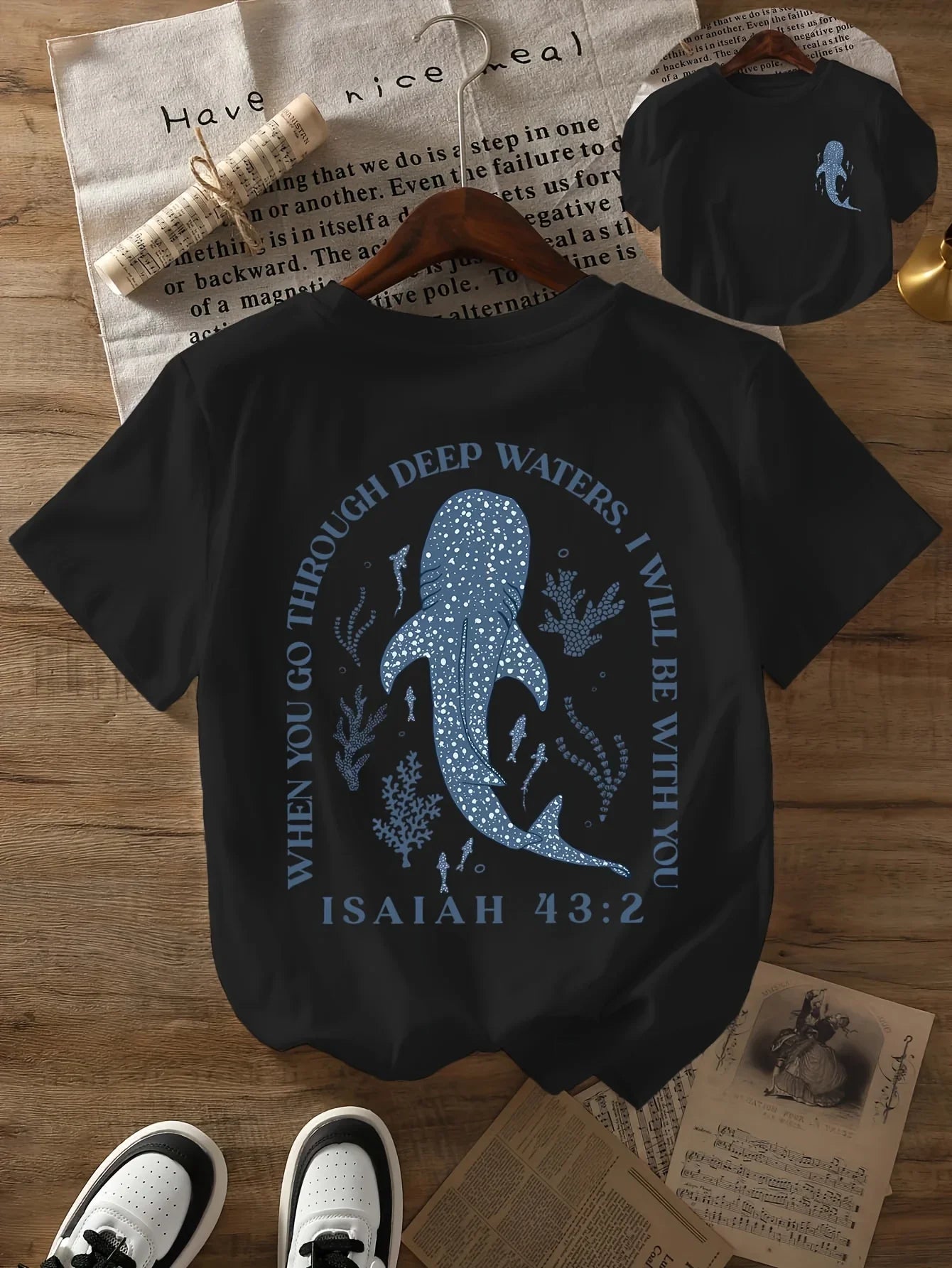 Women's Whale Shark Graphic Tee | Beach Casual T-Shirt