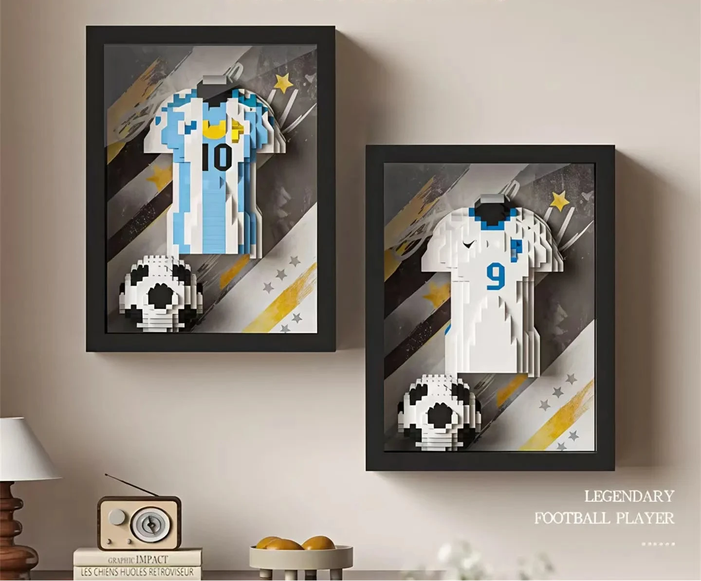 FIFA World Cup 2026 Soccer Star Brick Puzzle – Messi & CR7 DIY Collectible Toy for Kids & Fans