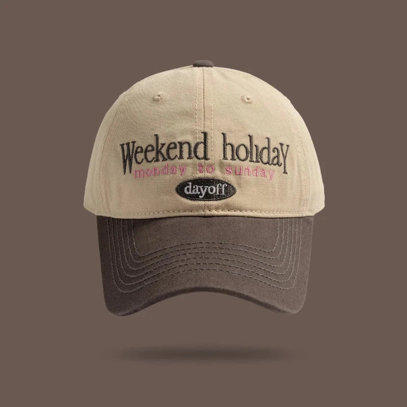 Striped Contrast Baseball Cap | Unisex Sun Protection Hat