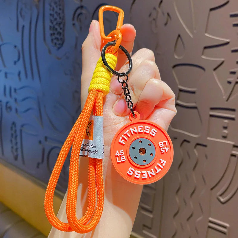 Barbell Keychain – Gym Lover Gift & Fitness Bag Charm