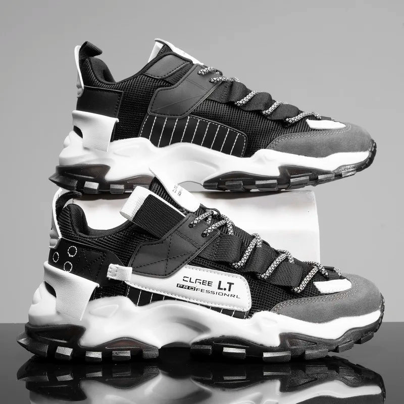 Men's Mesh Breathable Sneakers – Lightweight Casual Walking & Fitness Shoes