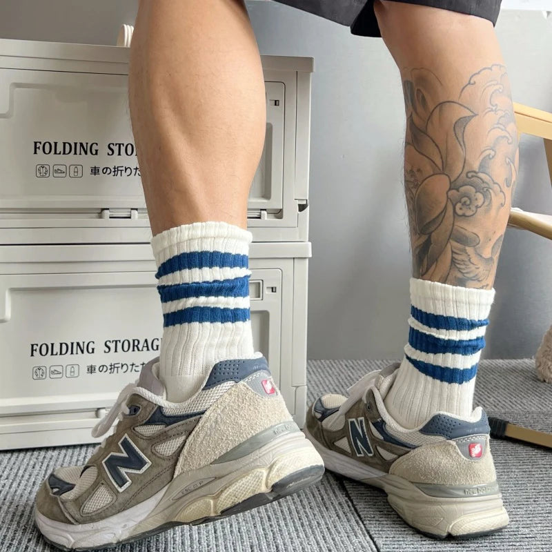 Men's & Women's Cotton Crew Socks – Casual, Running & Couple Socks