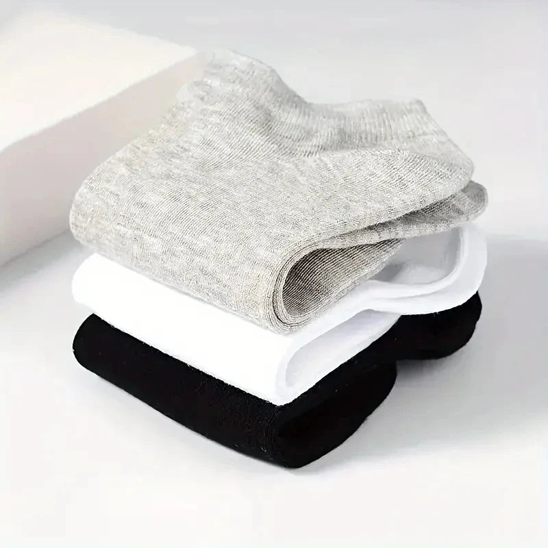Unisex Comfort-Fit Ankle Socks – 5/10-Pack Breathable Lightweight Sports Socks