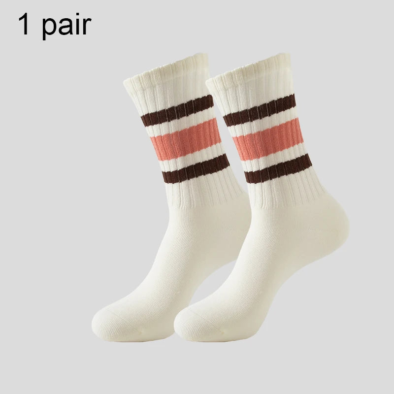 Men's & Women's Cotton Crew Socks – Casual, Running & Couple Socks