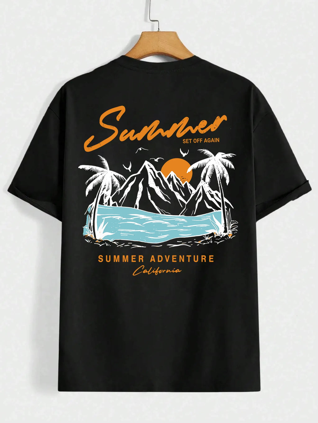 Men's California Adventure Graphic T-Shirt | Oversized Cotton Tee