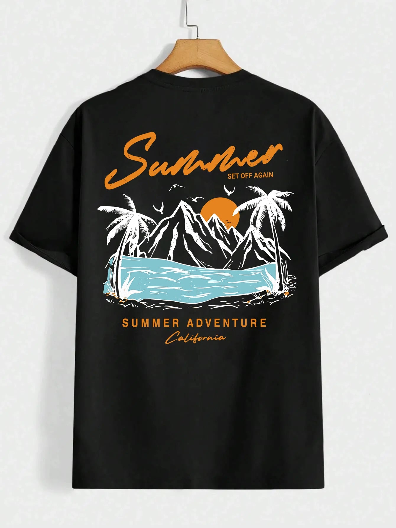 Men's California Adventure Graphic T-Shirt | Oversized Cotton Tee