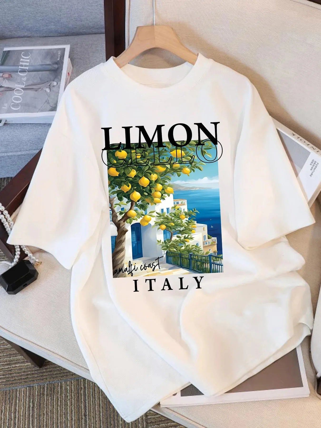 Limoncello Amalfi Coast Graphic Tee – Unisex Short Sleeve Summer T-Shirt