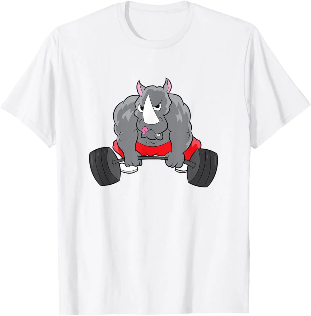 Rhino Gym Graphic T-Shirt – Men's Streetwear Fitness Tee