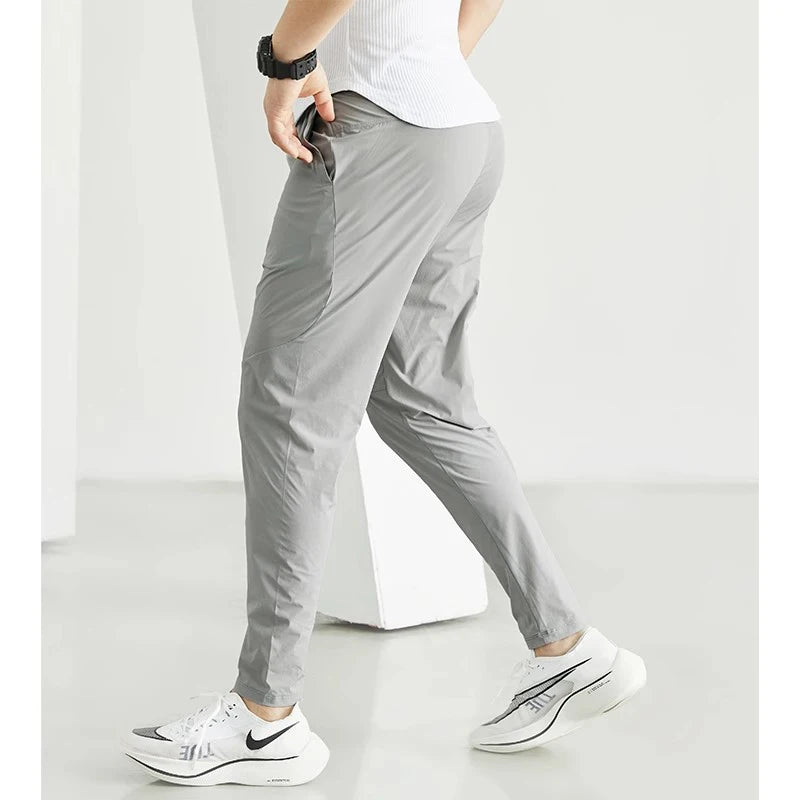 Men's Quick-Dry Running Pants – Lightweight, Elastic Waist Joggers for Gym, Training & Outdoor Sports