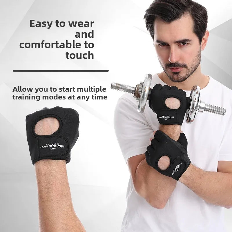 Ventilated Workout Gloves with Non-Slip Silicone Grip | Gym, Lifting & Cycling