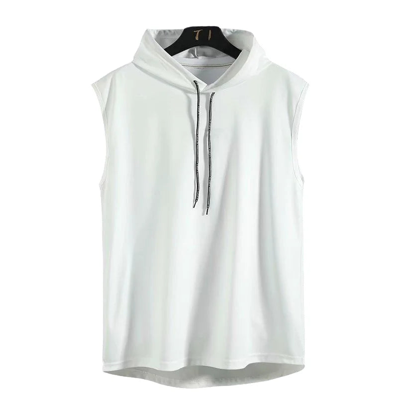 Men's Hooded Gym Tank Top | Sleeveless Bodybuilding Fitness Vest