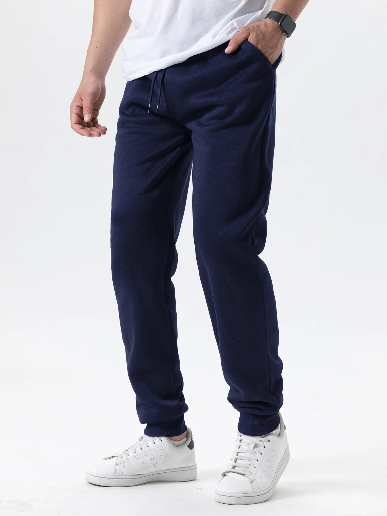 Men's Fleece Jogger Sweatpants – Casual Elastic Waist Gym Pants