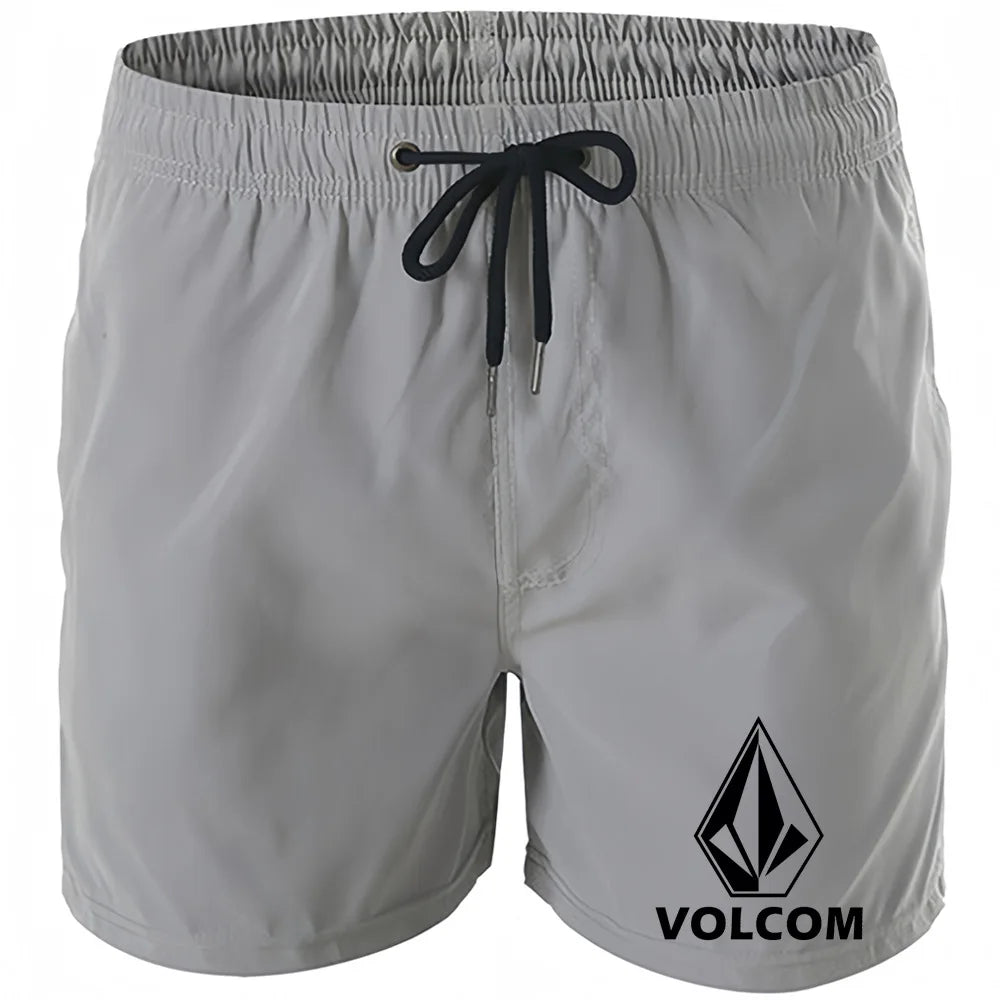 Men's Printed Swim Shorts – Quick-Dry Board Shorts with Mesh Lining & Drawstring