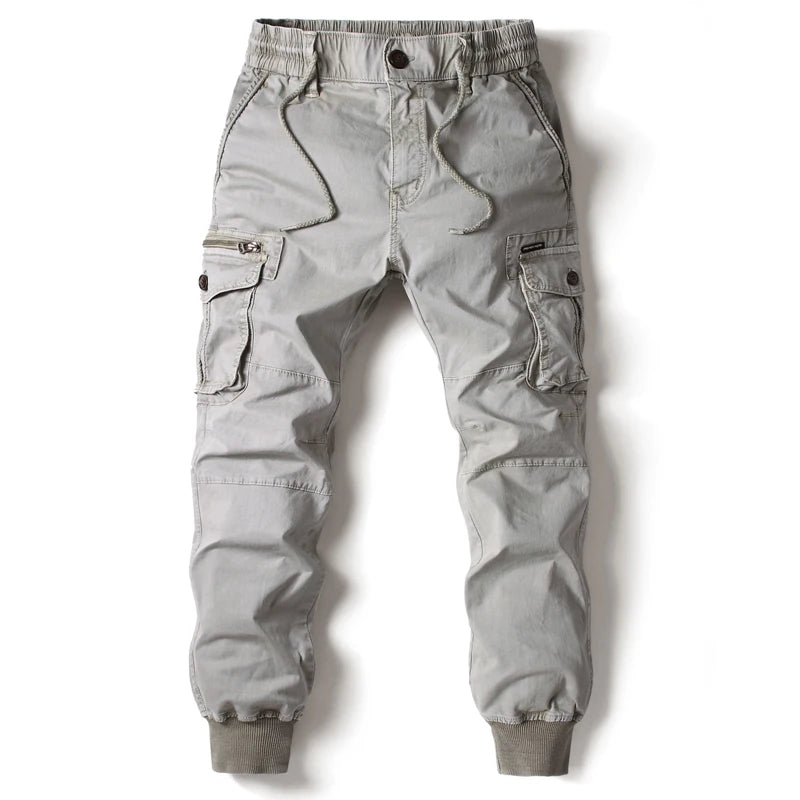 Men's Cotton Cargo Pants – Tactical Multi-Pocket Joggers