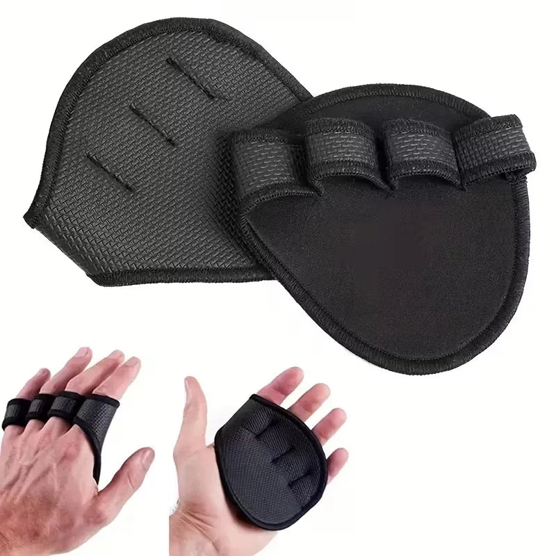Four-Finger Weightlifting Gym Gloves | Palm Protector for Men & Women