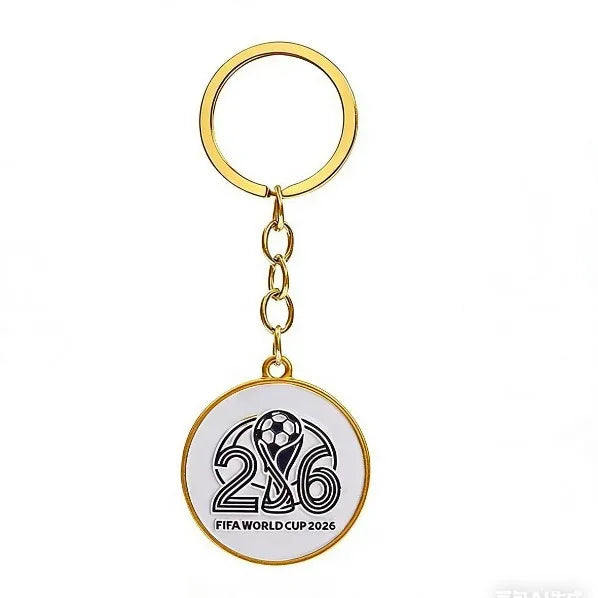 2026 FIFA World Cup Enamel Metal Keychain – UV Print Soccer Fan Souvenir