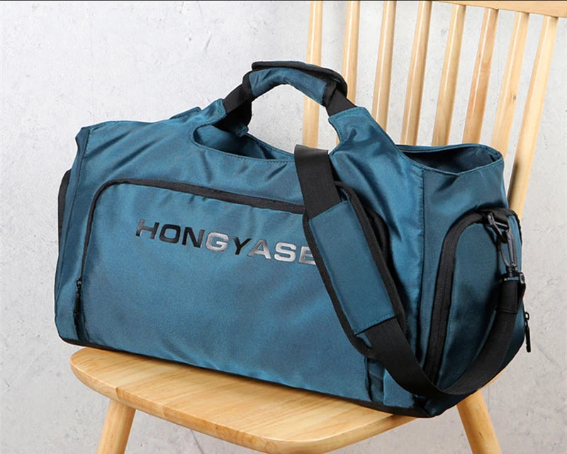 Men's Gym Duffle Bag | Waterproof Sports Travel Bag with Shoe Pocket