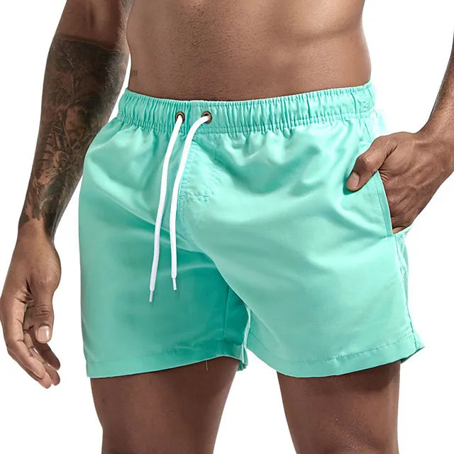 Men's Quick-Dry Running Shorts – Mesh Lining, Zipper Pocket & Drawstring for Gym & Outdoor Fitness