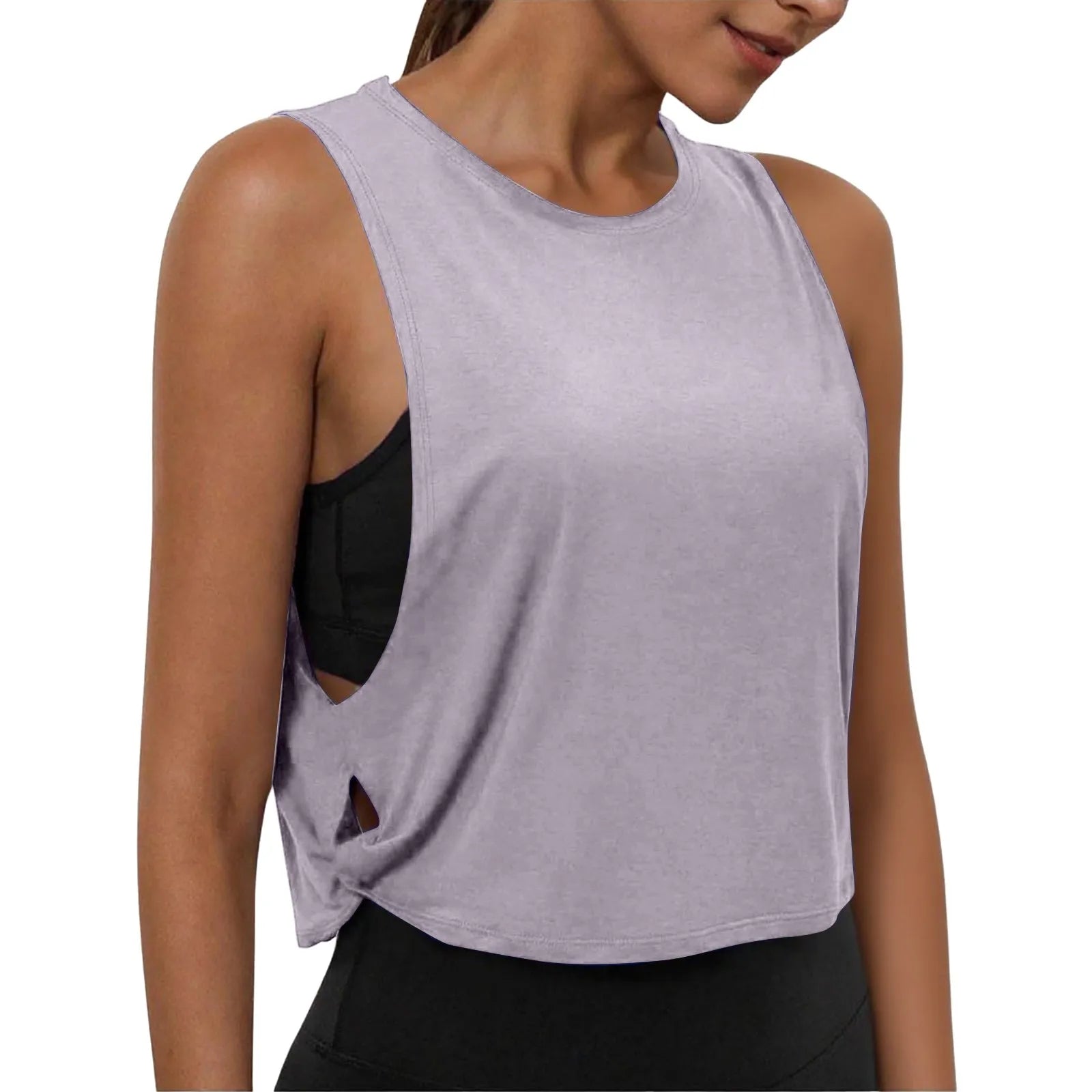 Women's Sleeveless Yoga Tank Top – Breathable Athletic Vest