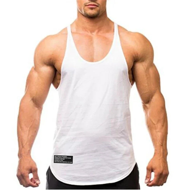 Men's Cotton Gym Tank Top – Breathable Sleeveless Workout Shirt