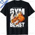 Rhino Gym Graphic T-Shirt – Men's Streetwear Fitness Tee