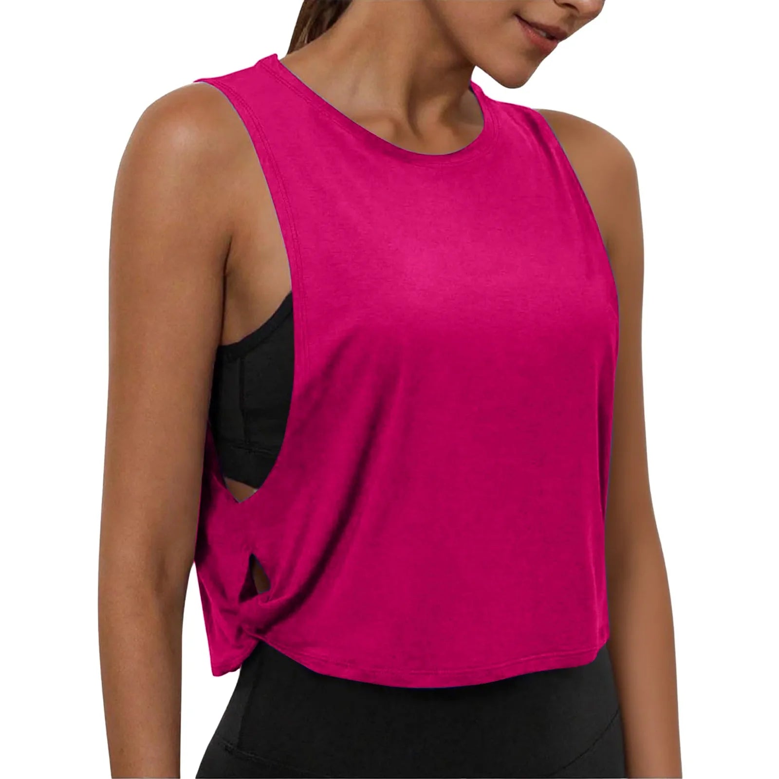 Women's Sleeveless Yoga Tank Top – Breathable Athletic Vest