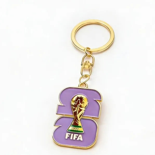 2026 FIFA World Cup Enamel Metal Keychain – UV Print Soccer Fan Souvenir