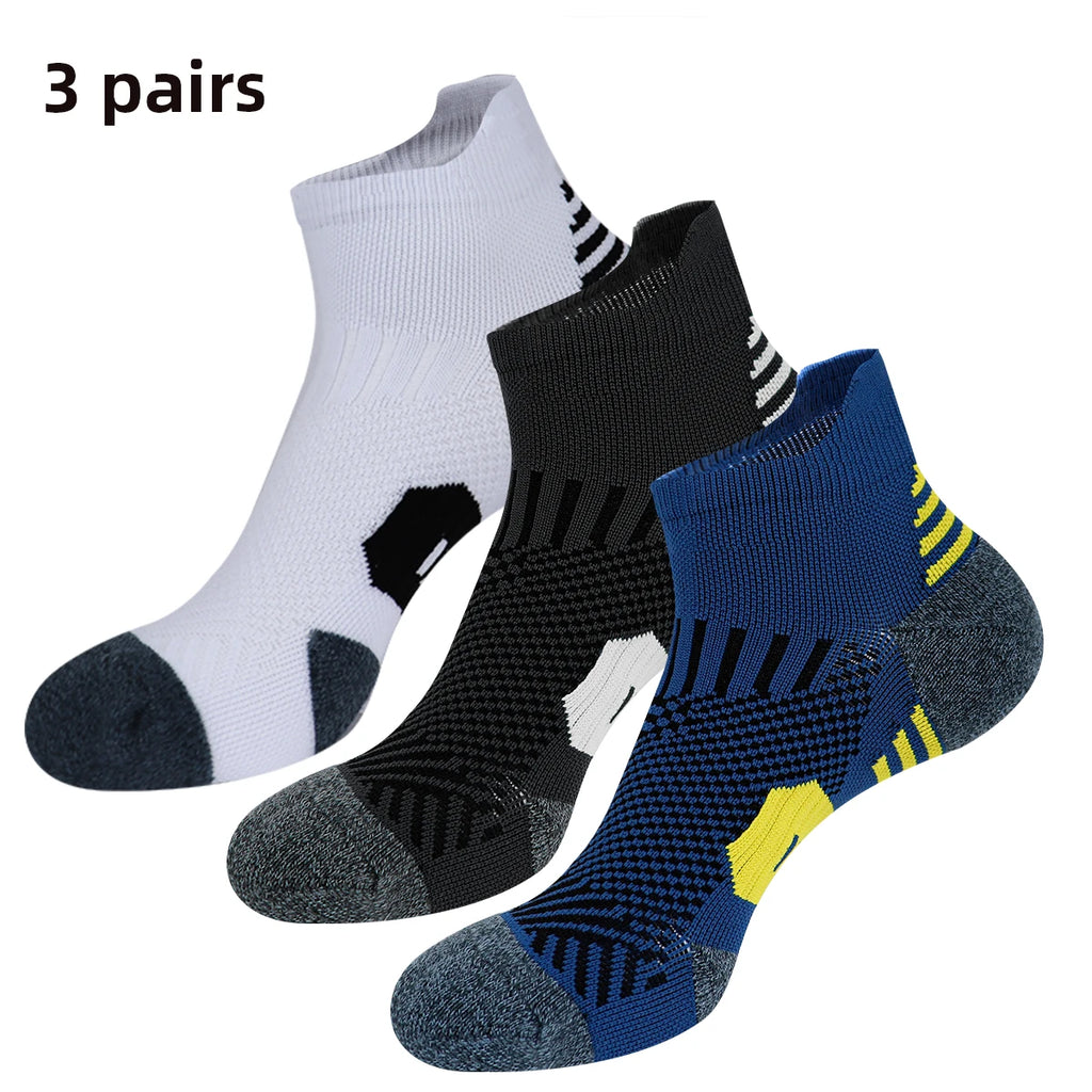 No-Show Sports Socks – 3-Pack for Men & Women | Running, Gym & Basketball