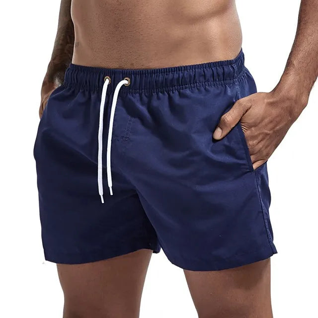Men's Quick-Dry Running Shorts – Mesh Lining, Zipper Pocket & Drawstring for Gym & Outdoor Fitness