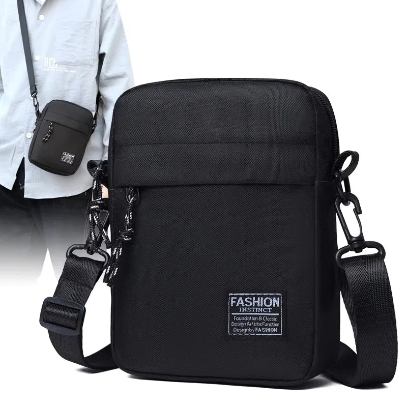 Men's Mini Crossbody Bag | Nylon Sling Shoulder Chest Pack for Phone & Essentials