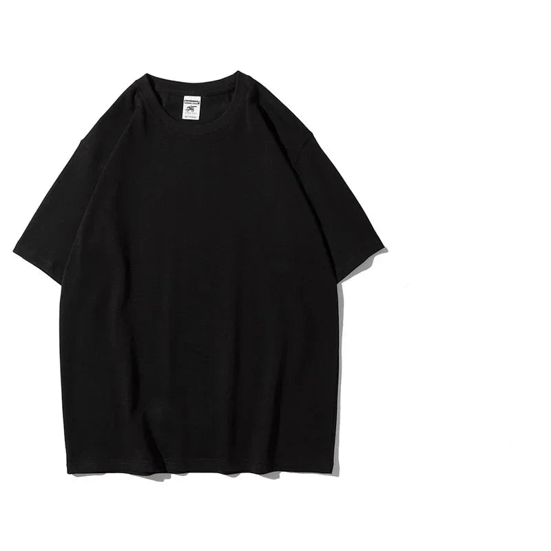 Men's Oversized Heavy Cotton T-Shirt | 280gsm Premium Tee | Solid Color