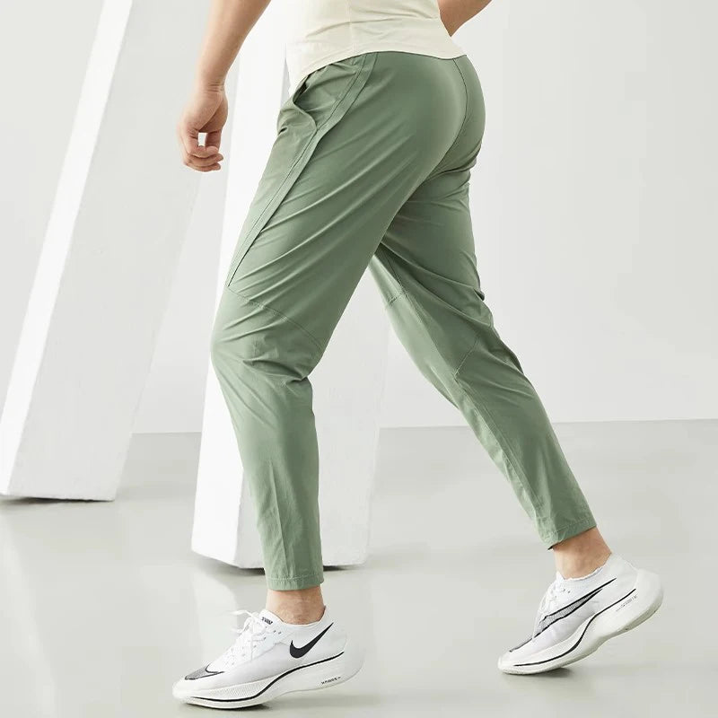 Men's Quick-Dry Running Pants – Lightweight, Elastic Waist Joggers for Gym, Training & Outdoor Sports