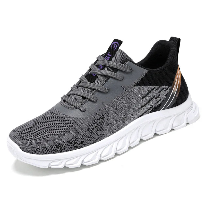 Men's Air Mesh Lace-Up Sneakers | Breathable Casual Running Shoes