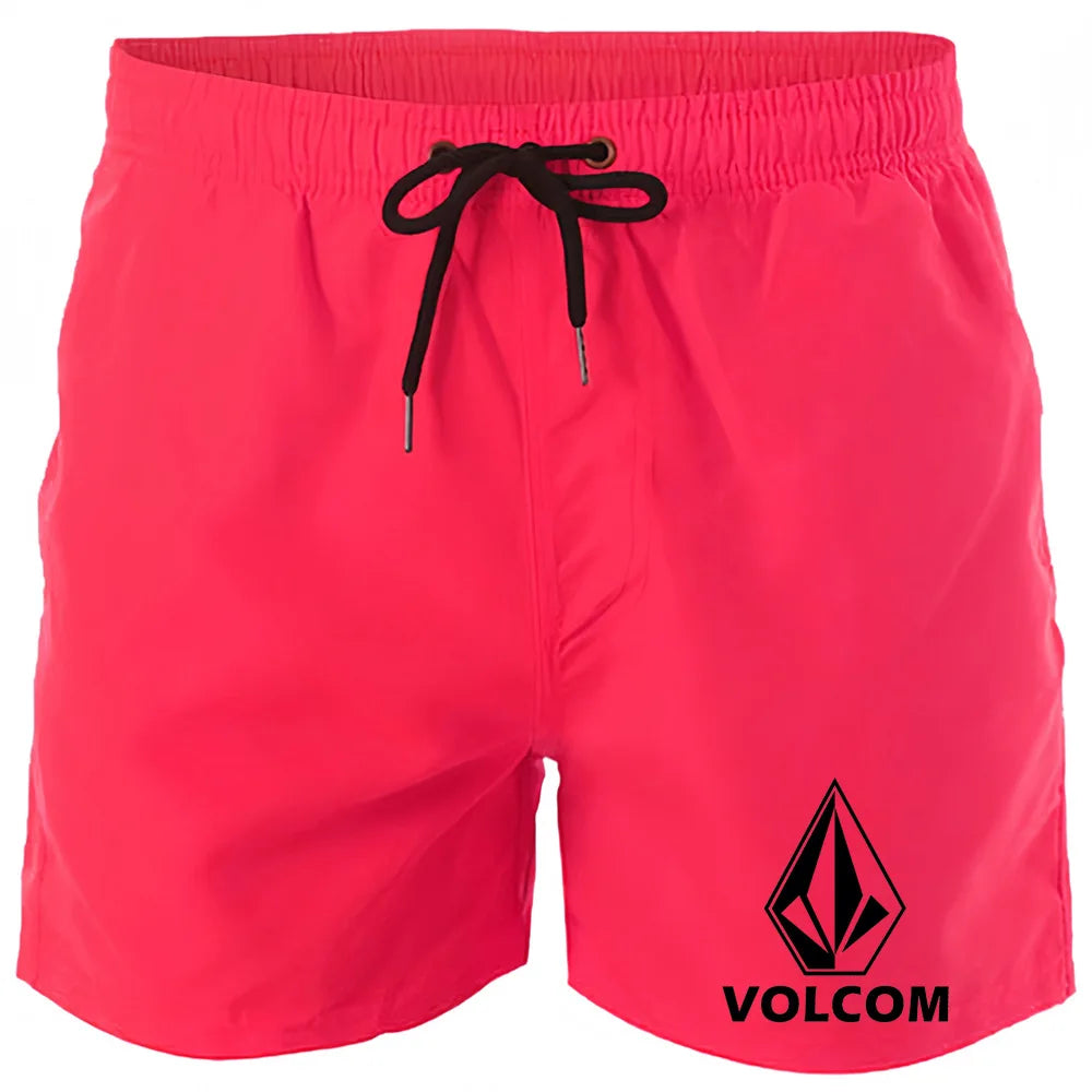 Men's Printed Swim Shorts – Quick-Dry Board Shorts with Mesh Lining & Drawstring