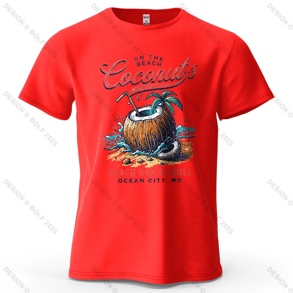 Vintage Graphic T-Shirt – 100% Cotton Drop-Shoulder Tee for Men