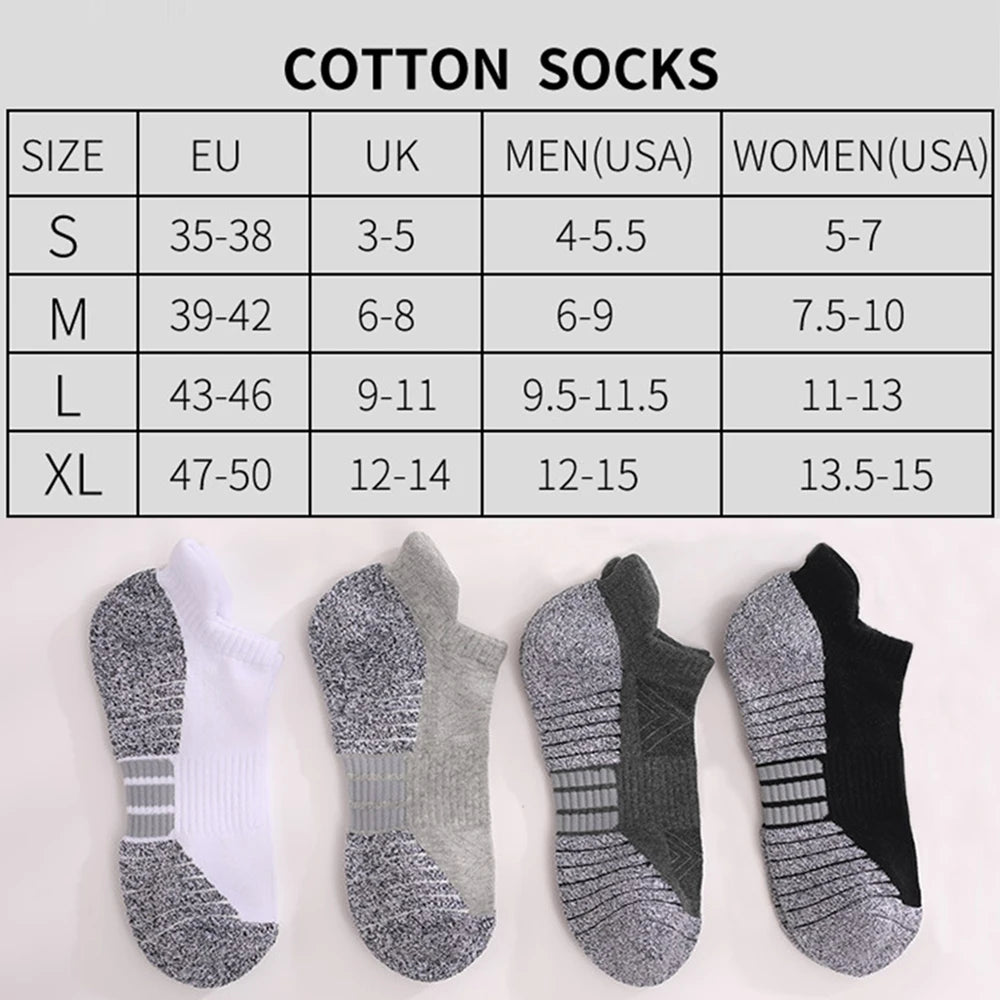 Unisex Cotton Ankle Socks – Breathable Mesh Sports & Casual Crew Socks