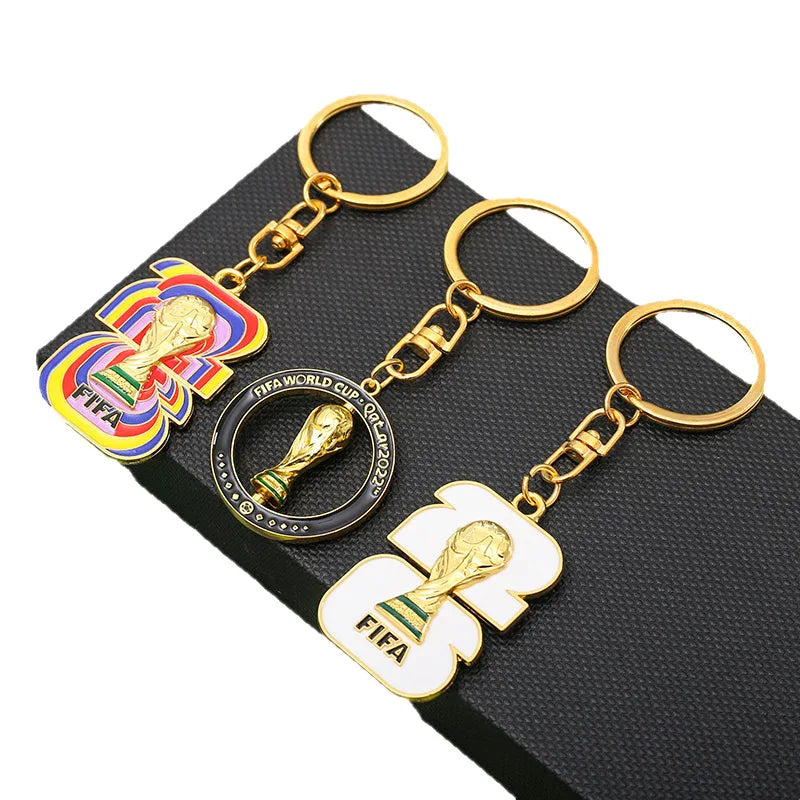 2026 FIFA World Cup Enamel Metal Keychain – UV Print Soccer Fan Souvenir