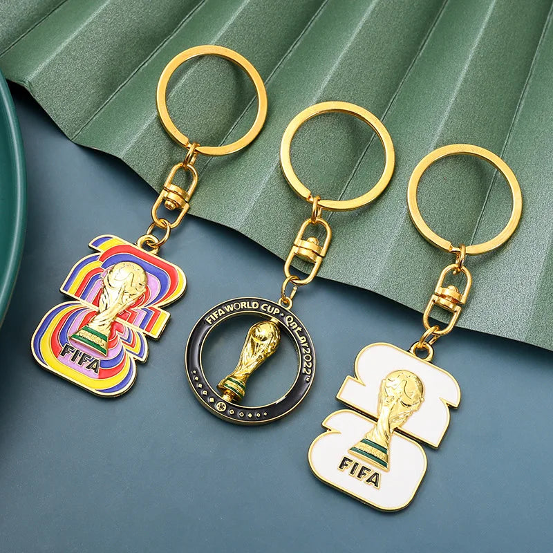 2026 FIFA World Cup Enamel Metal Keychain – UV Print Soccer Fan Souvenir